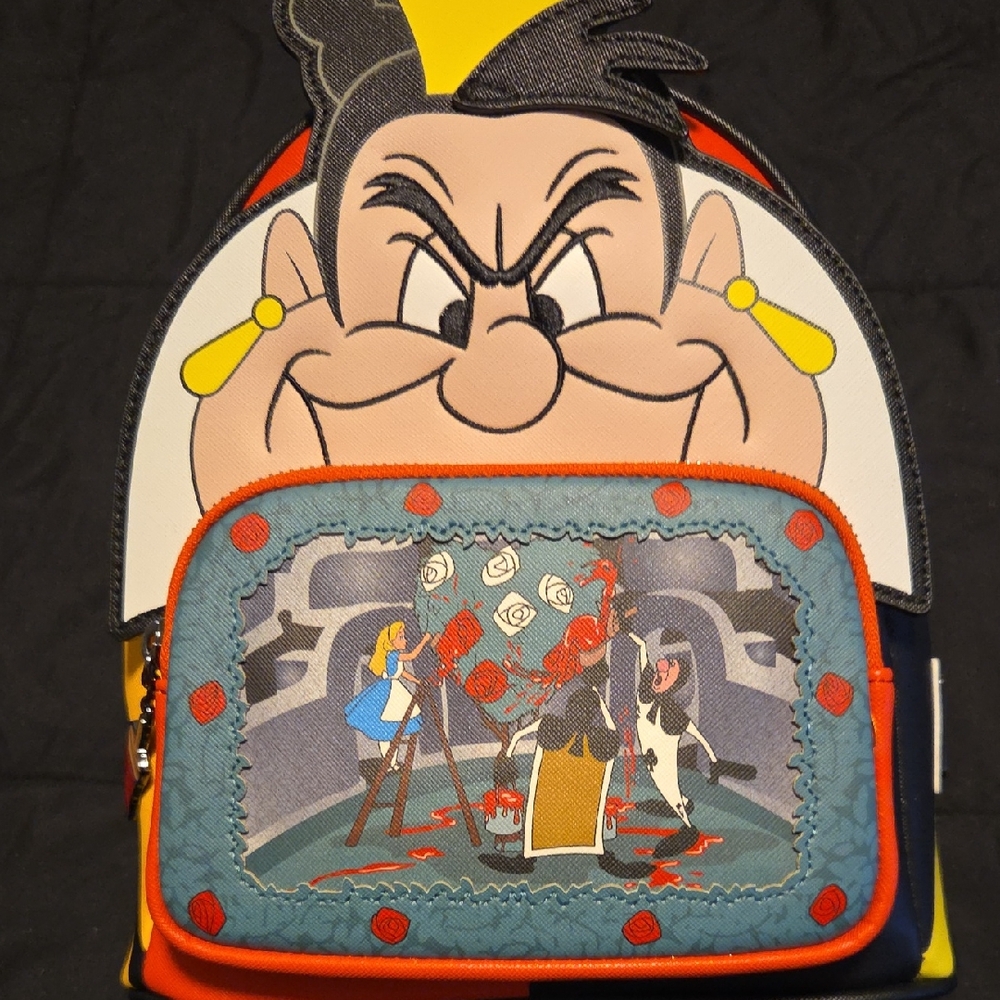 Loungefly Disney Villains Scene Series Queen of Hearts MINI Backpack